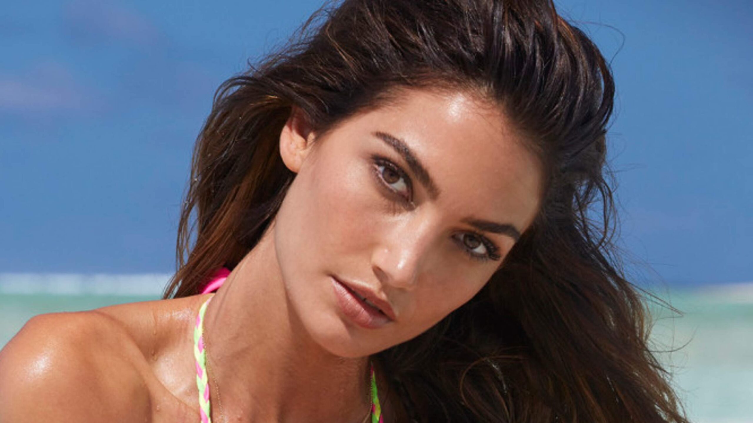 Birthday Girl Lily Aldridge’s 7 Best Neon Swimwear Looks From the Cook Islands