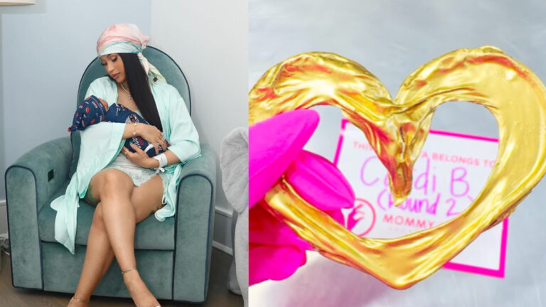 Cardi B Turns Her Baby’s Umbilical Cord Into a Gold Pendant 