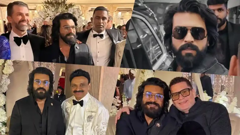 Viral Pics: Ram Charan Steals the Spotlight at Mantena Wedding; Meets Donald Trump Jr and Others