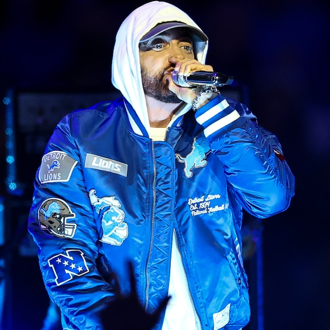 Eminem’s Grandson Takes In His Halftime Cameo at Lions-Packers Game