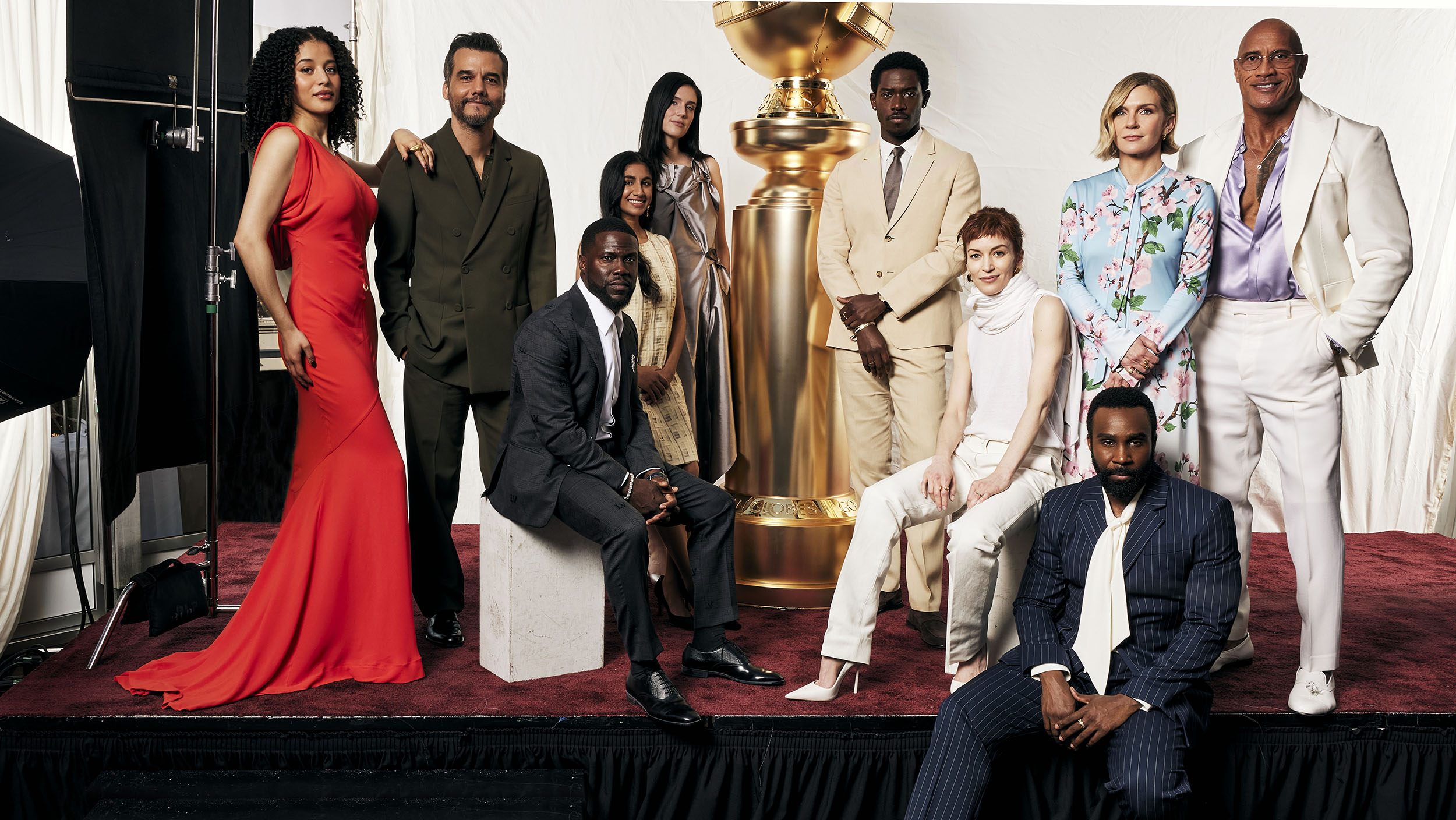 Dwayne Johnson, Chase Infiniti and Other First-Time Nominees Celebrate at Golden Globes Luncheon (Exclusive Photos) Dwayne Johnson, Chase Infiniti and Other First-Time Nominees Celebrate at Golden Globes Luncheon (Exclusive Photos)