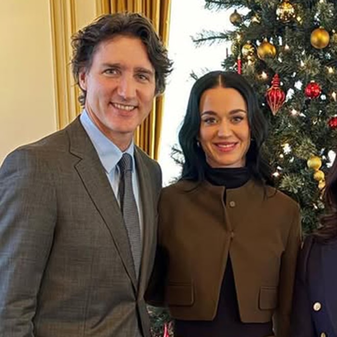 Katy Perry and Justin Trudeau Meet With Former Prime Minister of Japan