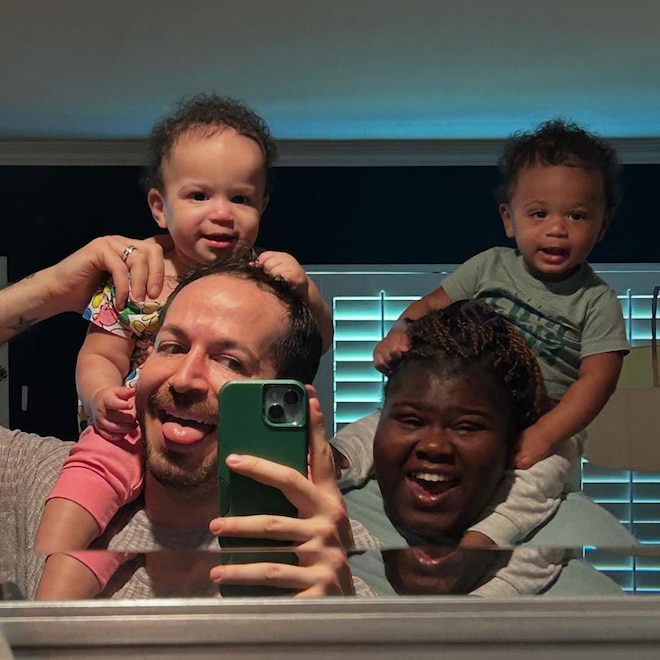 Gabourey Sidibe & Brandon Frankel Attend Disney on Ice With Twins