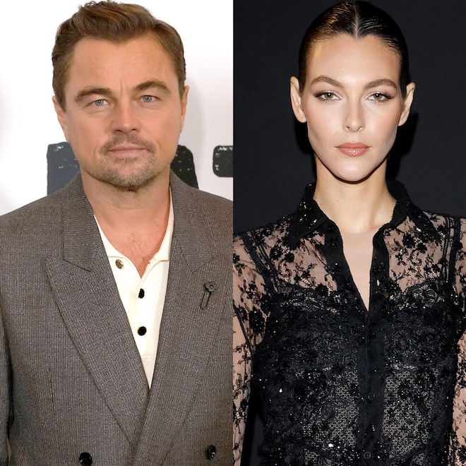 Leonardo DiCaprio & Girlfriend Vittoria Ceretti Have Rare PDA Moment