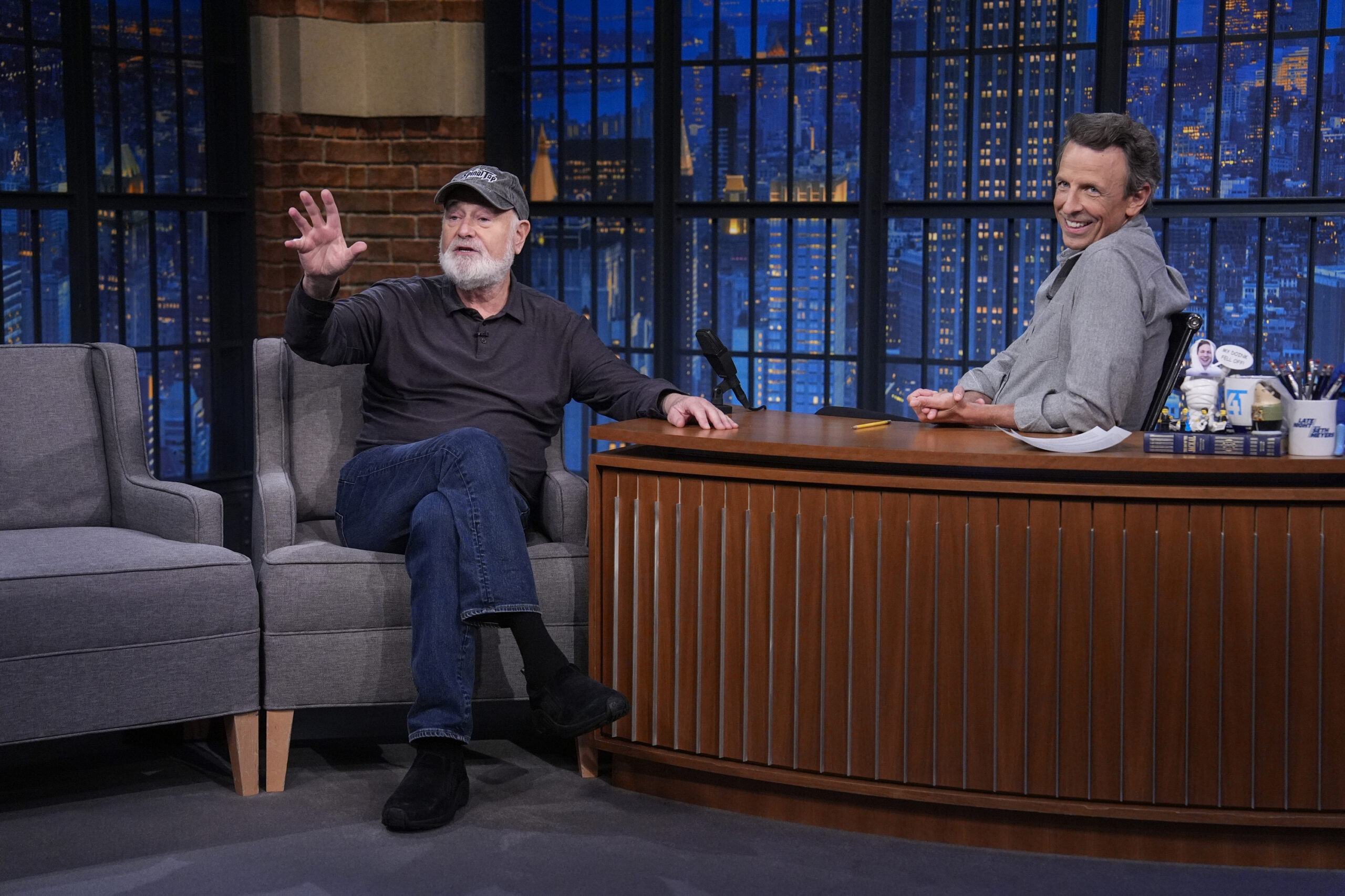 Seth Meyers Shares Rob Reiner Stories on ‘Late Night,’ Condemns Trump Over Comments