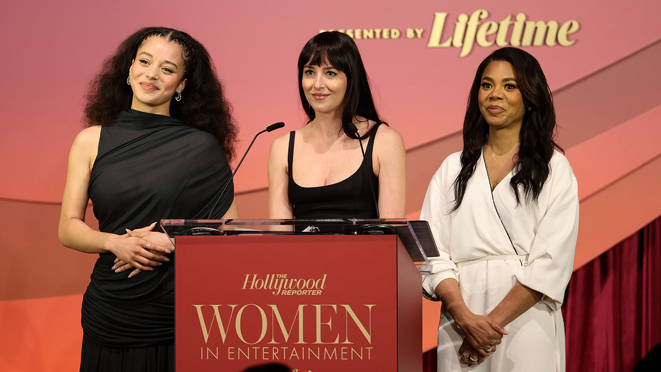 Dakota Johnson, Regina Hall, Chase Infiniti Present M in College Scholarships to High School Seniors at THR Women in Entertainment Gala