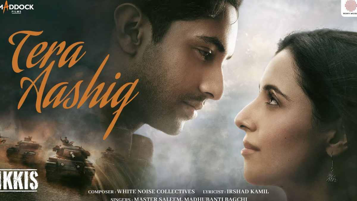 Ikkis – Tera Aashiq Song Lyrics starring Simar Bhatia, Agastya Nanda