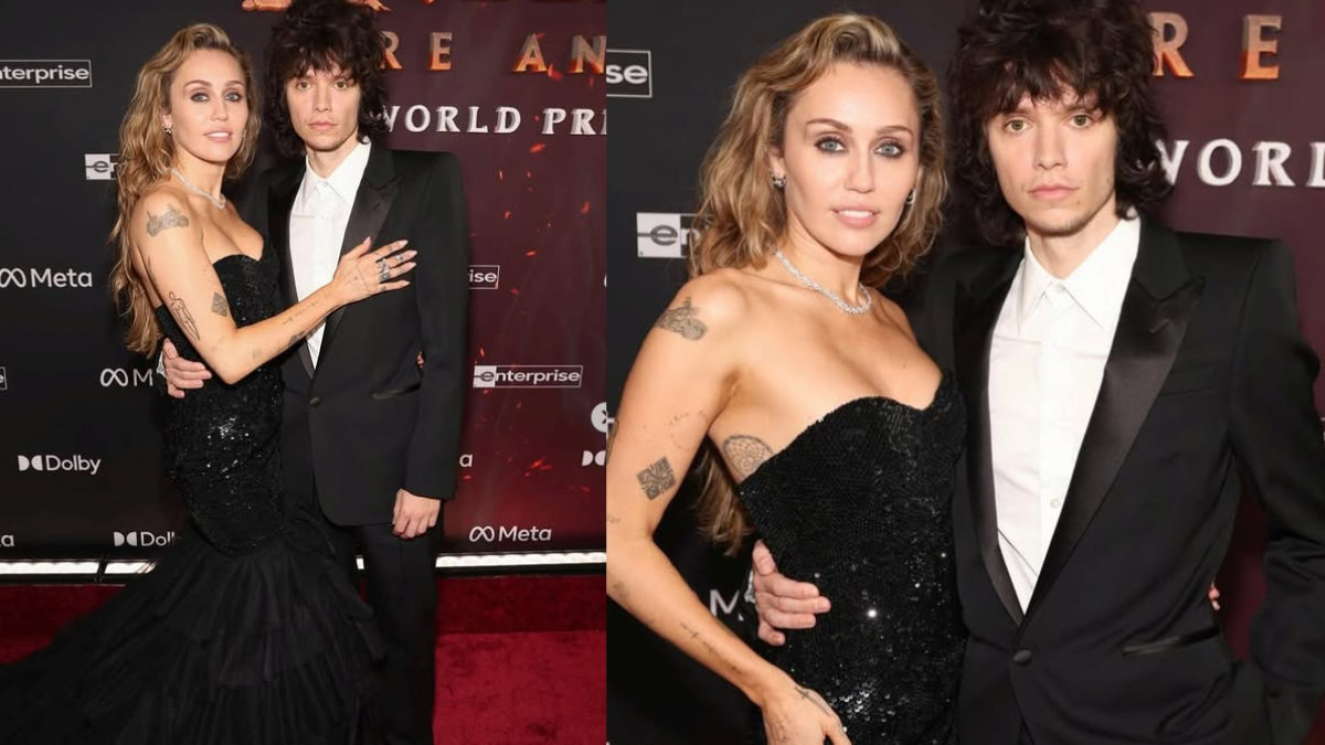 Miley Cyrus Flaunts Sparkly Diamond Ring with Maxx Morando at Avatar: Fire and Ash Premiere!