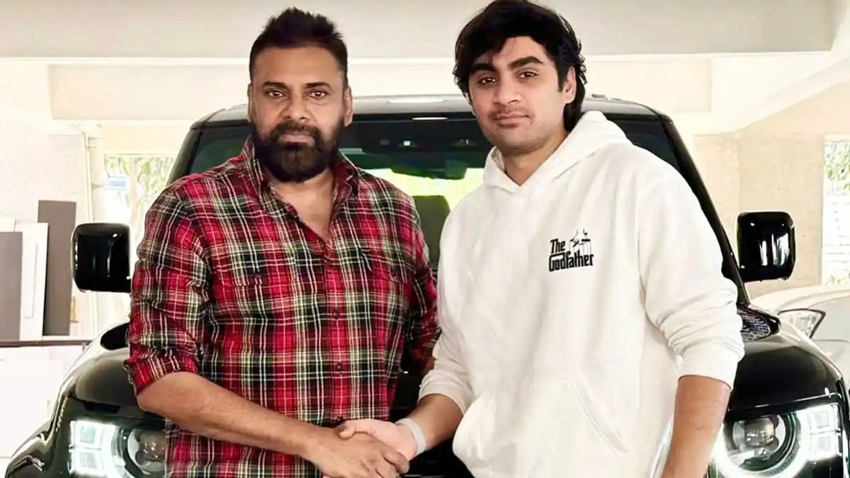 Dream moment for fanboy: Pawan Kalyan surprises Sujeeth with a Land Rover Defender Dream moment for fanboy: Pawan Kalyan surprises Sujeeth with a Land Rover Defender