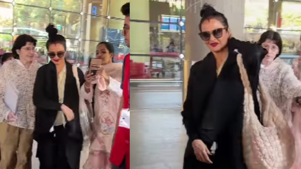 Rekha’s Airport Attitude Sparks Controversy: Fans Call Her ‘Difficult Rekha’s Airport Attitude Sparks Controversy: Fans Call Her ‘Difficult