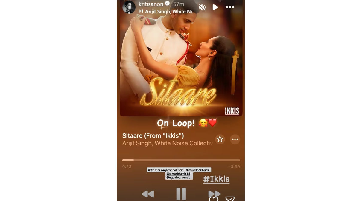 Kriti Sanon’s Latest Obsession Is Ikkis’ Captivating Song Sitaare Kriti Sanon’s Latest Obsession Is Ikkis’ Captivating Song Sitaare