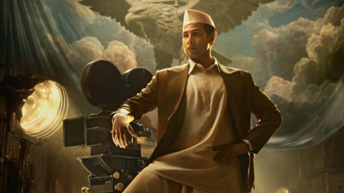 The Rebel of Indian Cinema: Siddhant Chaturvedi Takes on the Iconic Role of V. Shantaram Poster Out The Rebel of Indian Cinema: Siddhant Chaturvedi Takes on the Iconic Role of V. Shantaram Poster Out