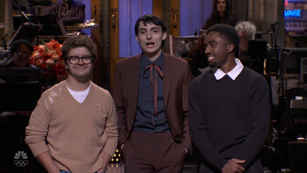Caleb McLaughlin and Gaten Matarazzo Join Finn Wolfhard’s ‘Saturday Night Live’ Monologue to Commemorate End of ‘Stranger Things’