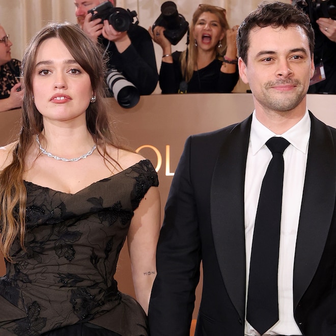 Aimee Lou Wood & Adam Long Make Red Carpet Debut at Golden Globes 2026