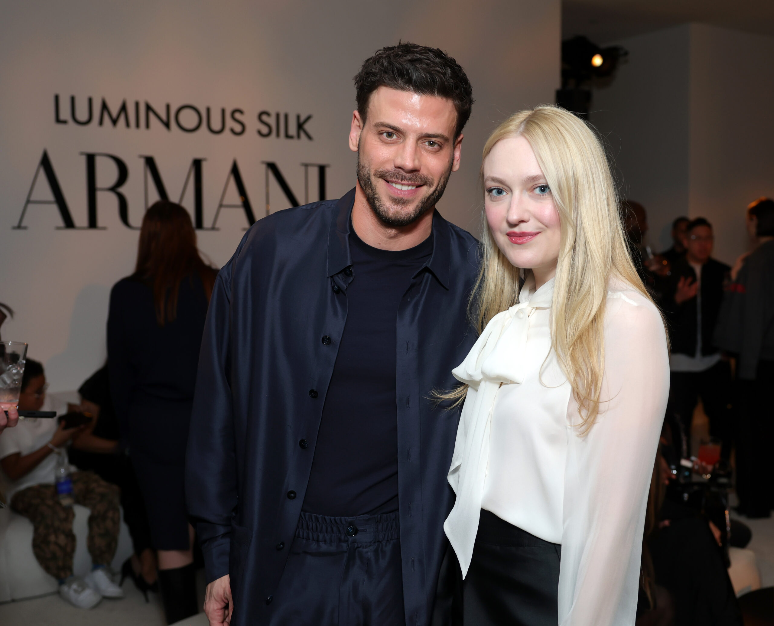 Francois Arnaud, Dakota Fanning and Andra Day Heat Up Armani Beauty Party in Los Angeles