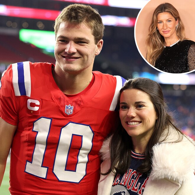 Patriots QB Drake Maye’s Wife Reacts to Gisele Bündchen Comparisons