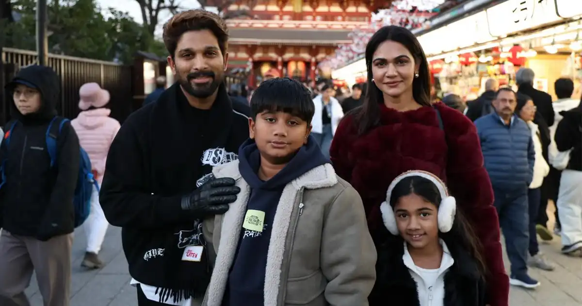 Photo Moment: Allu Arjun enjoys family time in Tokyo with Sneha Reddy & kids