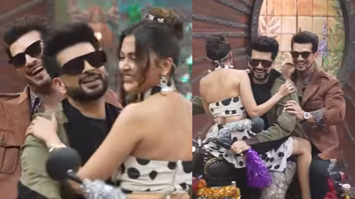 Karan Kundrra, Tejasswi Prakash and Arjun Bijlani’s Bike Entry Breaks the Internet — Laughter Chefs 3 Gets a Major Shake-Up! Karan Kundrra, Tejasswi Prakash and Arjun Bijlani’s Bike Entry Breaks the Internet — Laughter Chefs 3 Gets a Major Shake-Up!