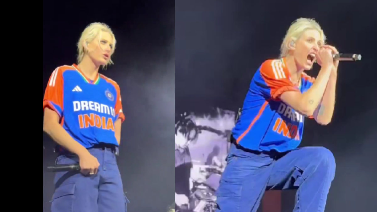 Emily Armstrong in Indian Cricket Jersey? Linkin Park’s Bengaluru Show Goes Viral! Emily Armstrong in Indian Cricket Jersey? Linkin Park’s Bengaluru Show Goes Viral!
