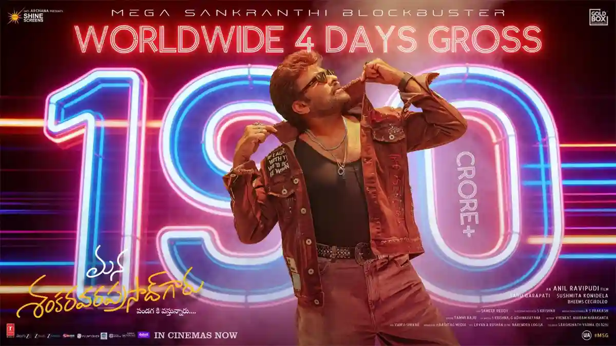 Megastar Box Office Rampage: Mana Shankara Vara Prasad Garu Storms Past Rs. 190 Cr in 4 Days