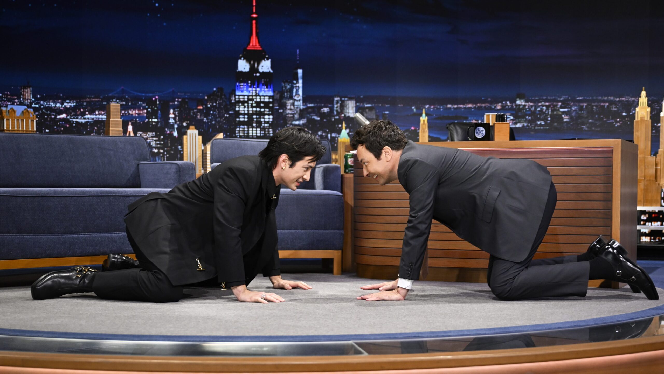 Hudson Williams Teaches Jimmy Fallon Hockey Stretches and Teases ‘Heated Rivalry’ Season 2 on ‘Tonight Show’ Debut