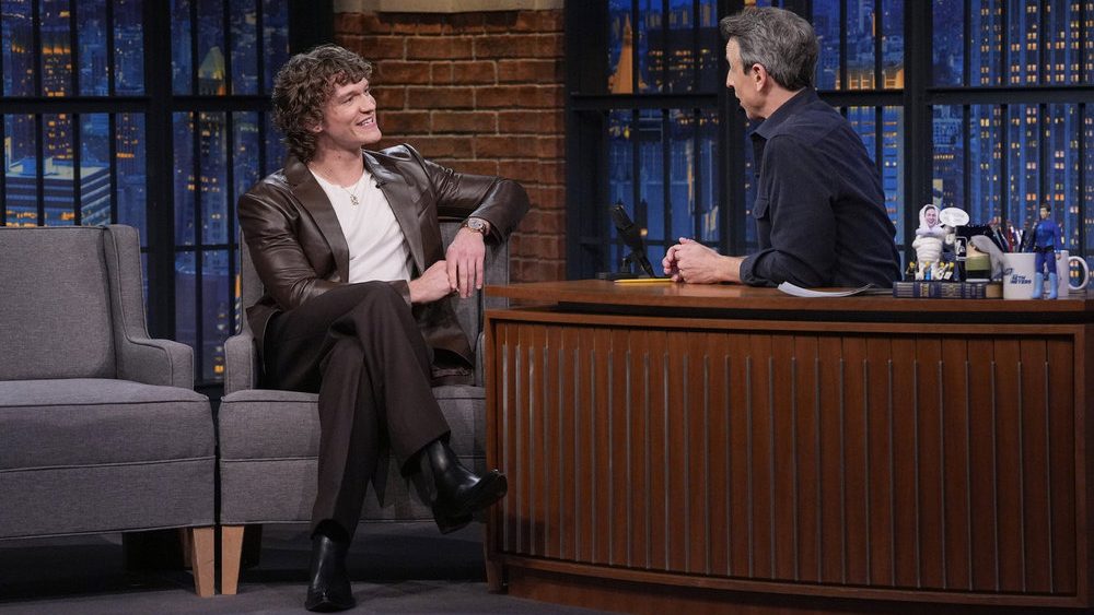 Connor Storrie Says He Was “Already Planning on Getting A New Job” Before ‘Heated Rivalry’ Blew Up on ’Late Night’ Debut