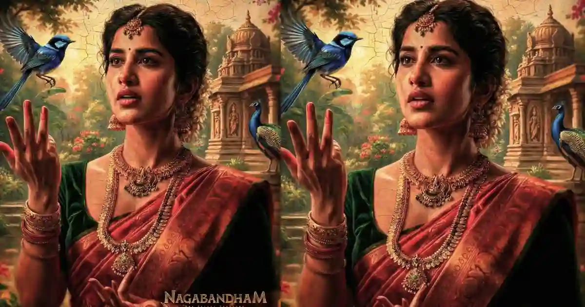 Nabha Natesh radiates divine grace in her first look poster from Nagabandham