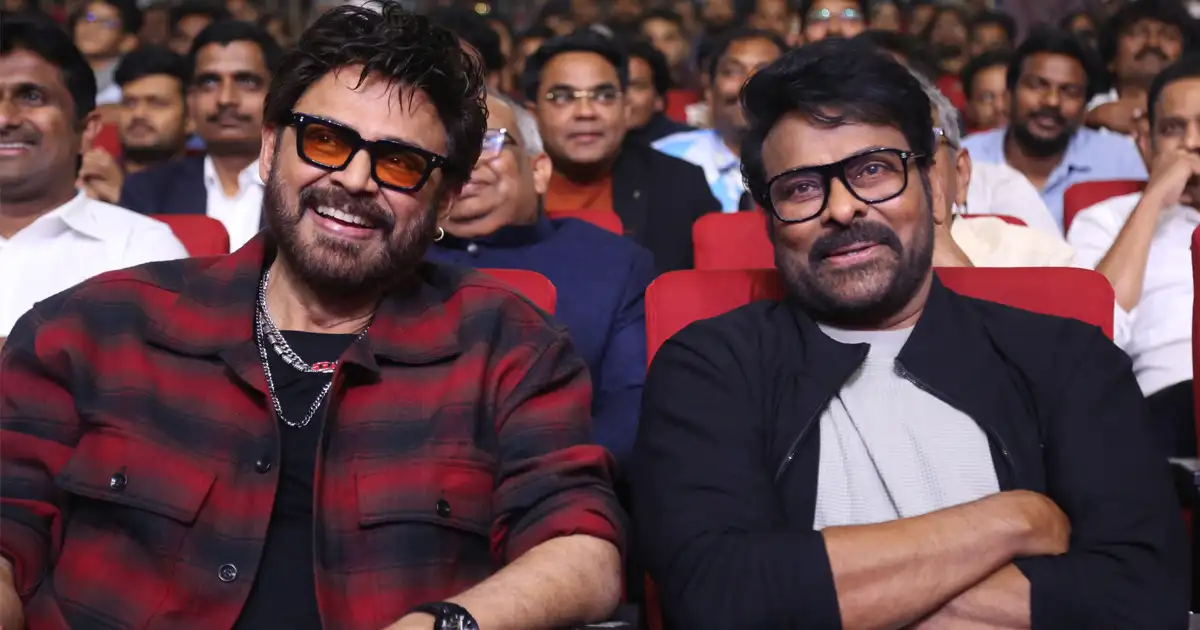 Venkatesh, Chiranjeevi, and Anil Ravipudi groove to the hook step-fans go wild