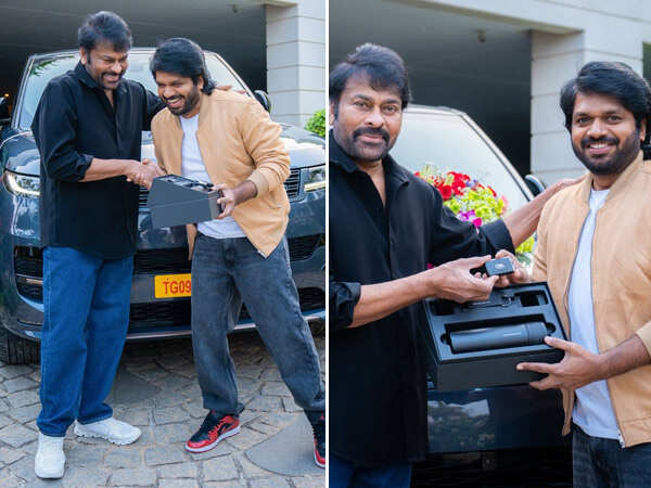 Pics: Chiranjeevi Gifts Luxury Car to Anil Ravipudi Pics: Chiranjeevi Gifts Luxury Car to Anil Ravipudi