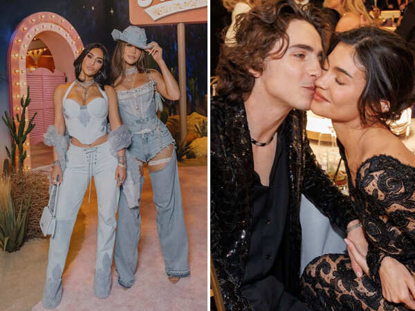 Kim and Khloe Kardashian on Kylie Jenner and Timothée Chalametâs best night out Kim and Khloe Kardashian on Kylie Jenner and Timothée Chalametâs best night out