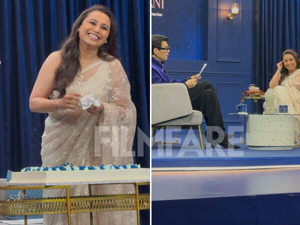 30 Years of Rani Mukerji : The Actress Stuns in a White Saree at The Special Event With Karan Johar