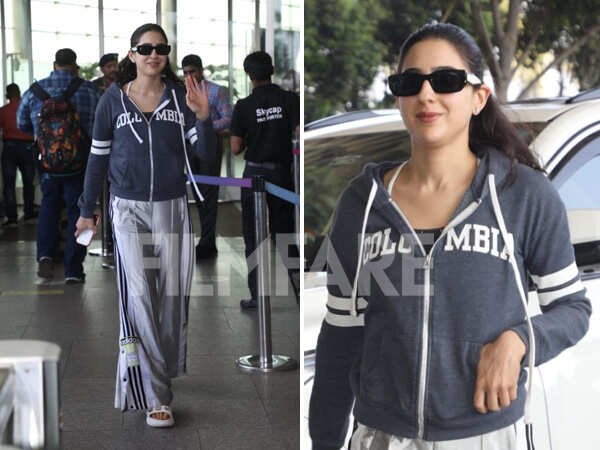 Sara Ali Khan steps out in athleisure as she jets out of the city Sara Ali Khan steps out in athleisure as she jets out of the city
