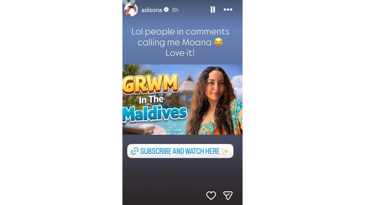 Sonakshi Sinha Channels Moana In Latest Maldives Vacation Photos