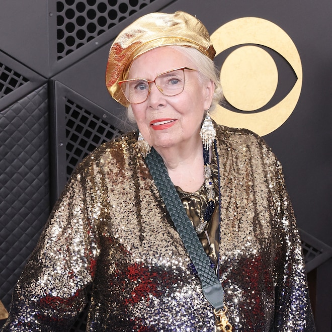 Joni Mitchell Makes Rare Red Carpet Appearance at Grammys 2026