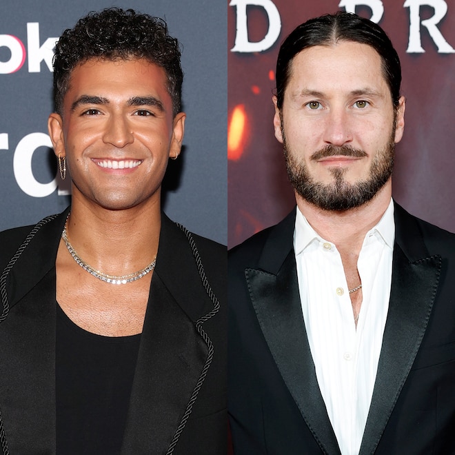 DWTS’ Ezra Sosa Gets Surprise Kiss From Val Chmerkovskiy Mid-Dance