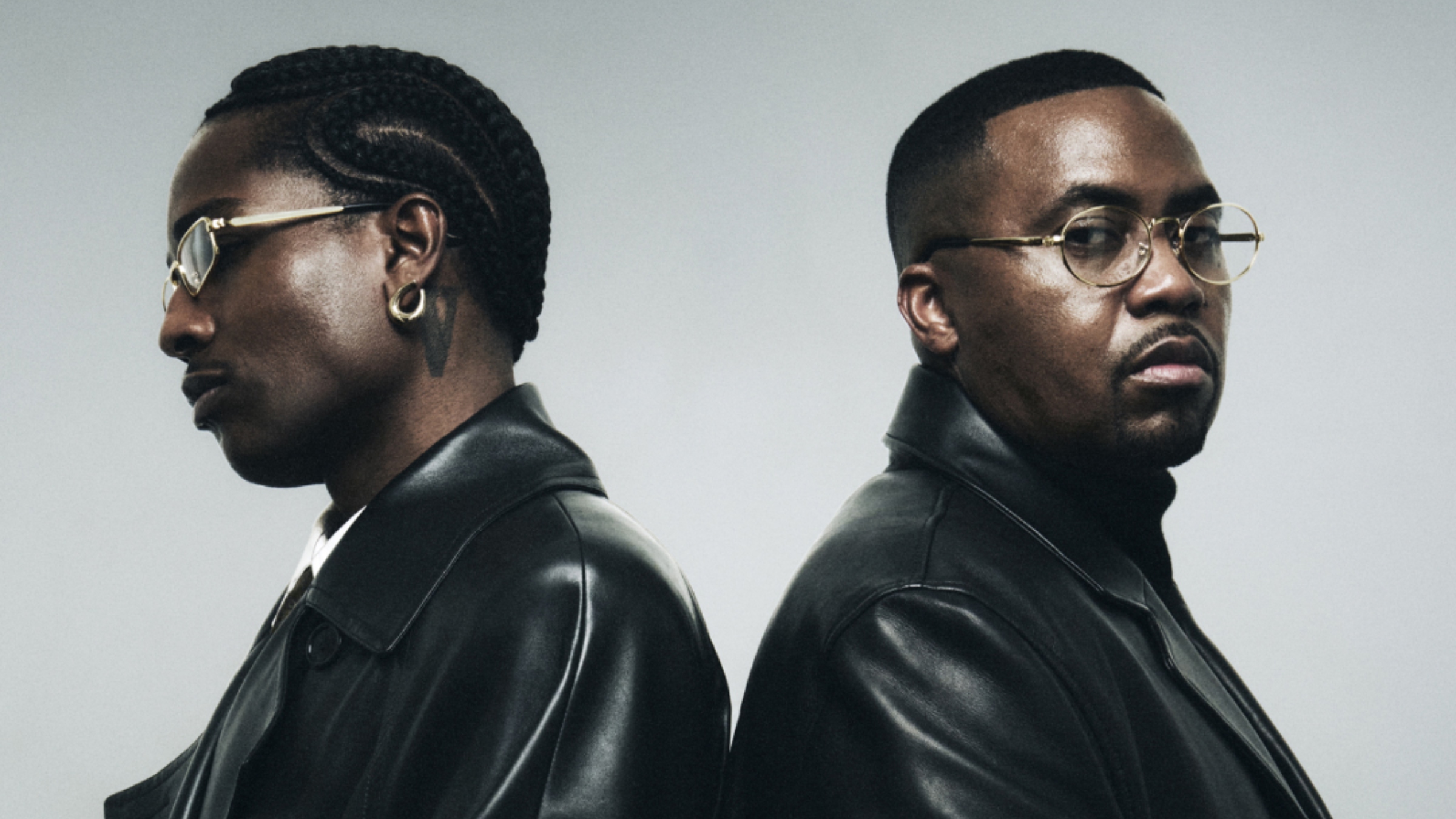 Nas Helps A$AP Rocky Model His First Ray-Ban Prescription Glasses Nas Helps A$AP Rocky Model His First Ray-Ban Prescription Glasses