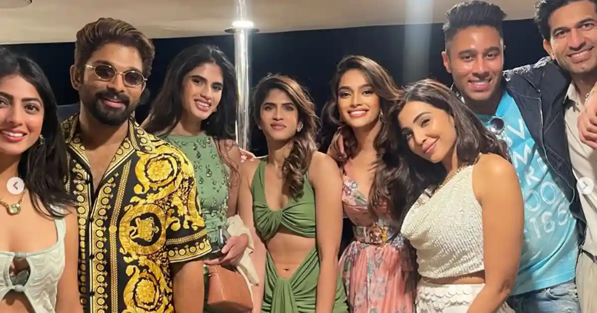 Photo Moment: Allu Arjun Joins Sirish’s Grand Pre-Wedding Shoot in Dubai