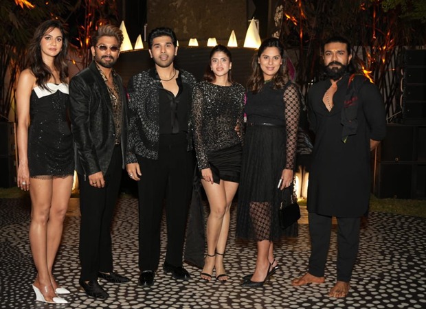 Allu Arjun throws lavish pre-wedding cocktail bash for Allu Sirish and Nayanika Reddy at Hyderabad farmhouse; Ram Charan and others attend Allu Arjun throws lavish pre-wedding cocktail bash for Allu Sirish and Nayanika Reddy at Hyderabad farmhouse; Ram Charan and others attend