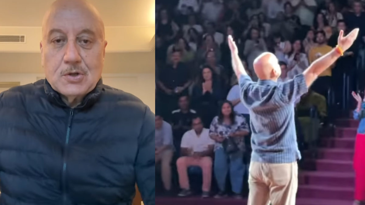 Anupam Kher Turns Pain Into Power During Live Play Anupam Kher Turns Pain Into Power During Live Play