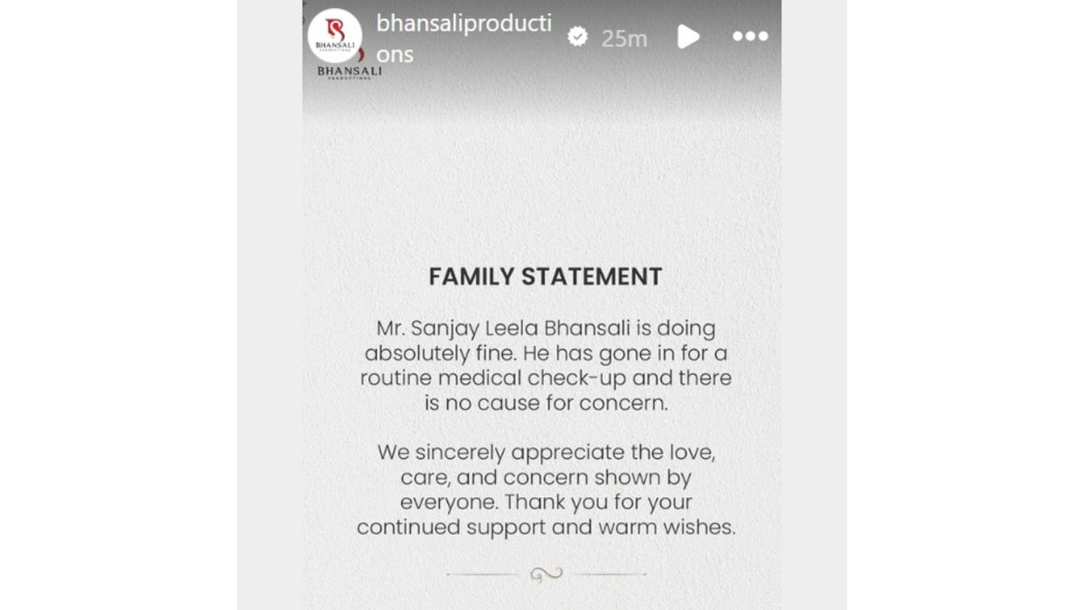 Is Sanjay Leela Bhansali Okay? Truth Behind Viral Health Scare Is Sanjay Leela Bhansali Okay? Truth Behind Viral Health Scare