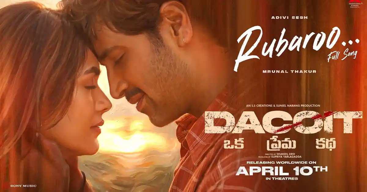 Adivi Sesh, Mrunal Thakur’s Dacoit Locks April 10 as New Release Date Adivi Sesh, Mrunal Thakur’s Dacoit Locks April 10 as New Release Date