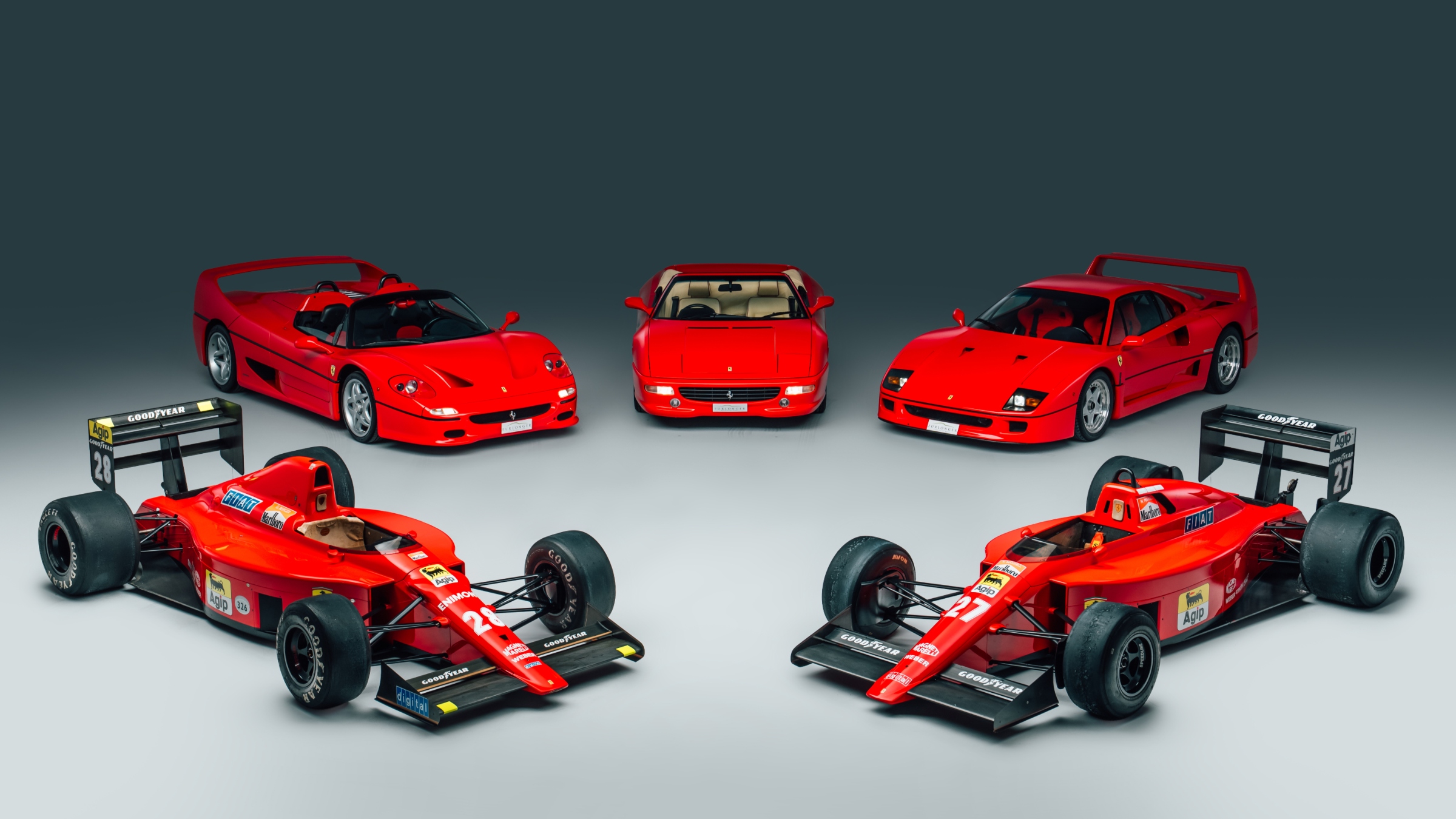 This Insane Ferrari Collection Features The F40, F50, 355 Spider, & Two F1 Racecars