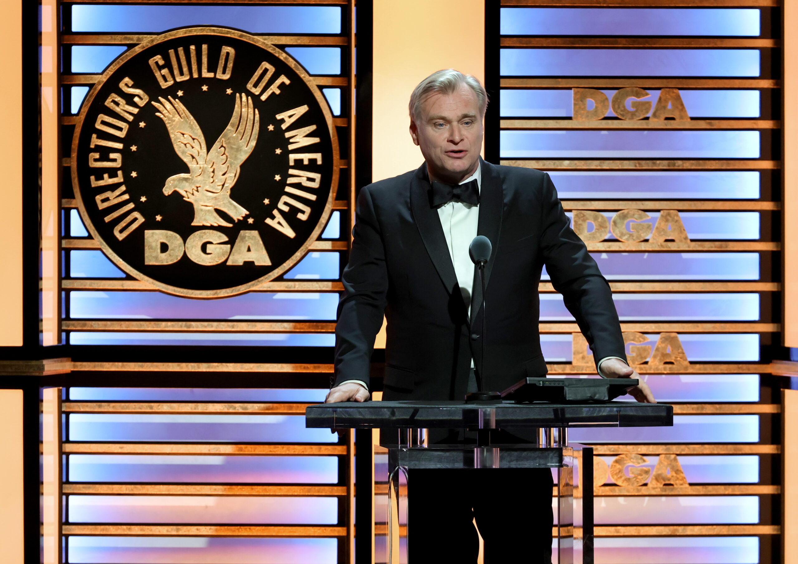 Christopher Nolan Kicks Off DGA Awards With His First Presidential Speech, Acknowledging “Our Members Are Having Very Hard Times”