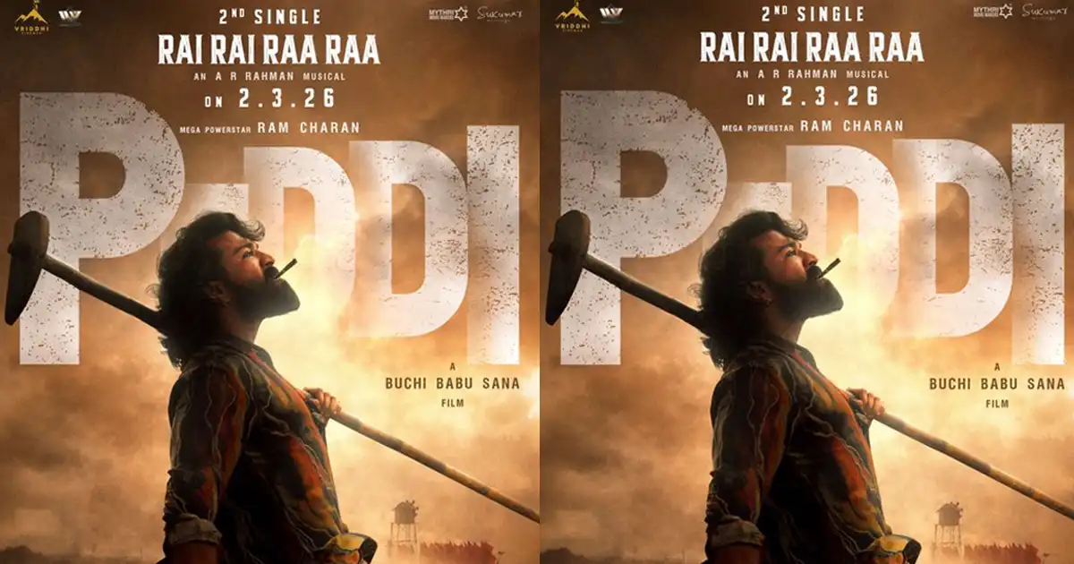 Peddi: Ram Charan reveals second single ‘Rai Rai Raa Raa’ launch date with a thumping poster