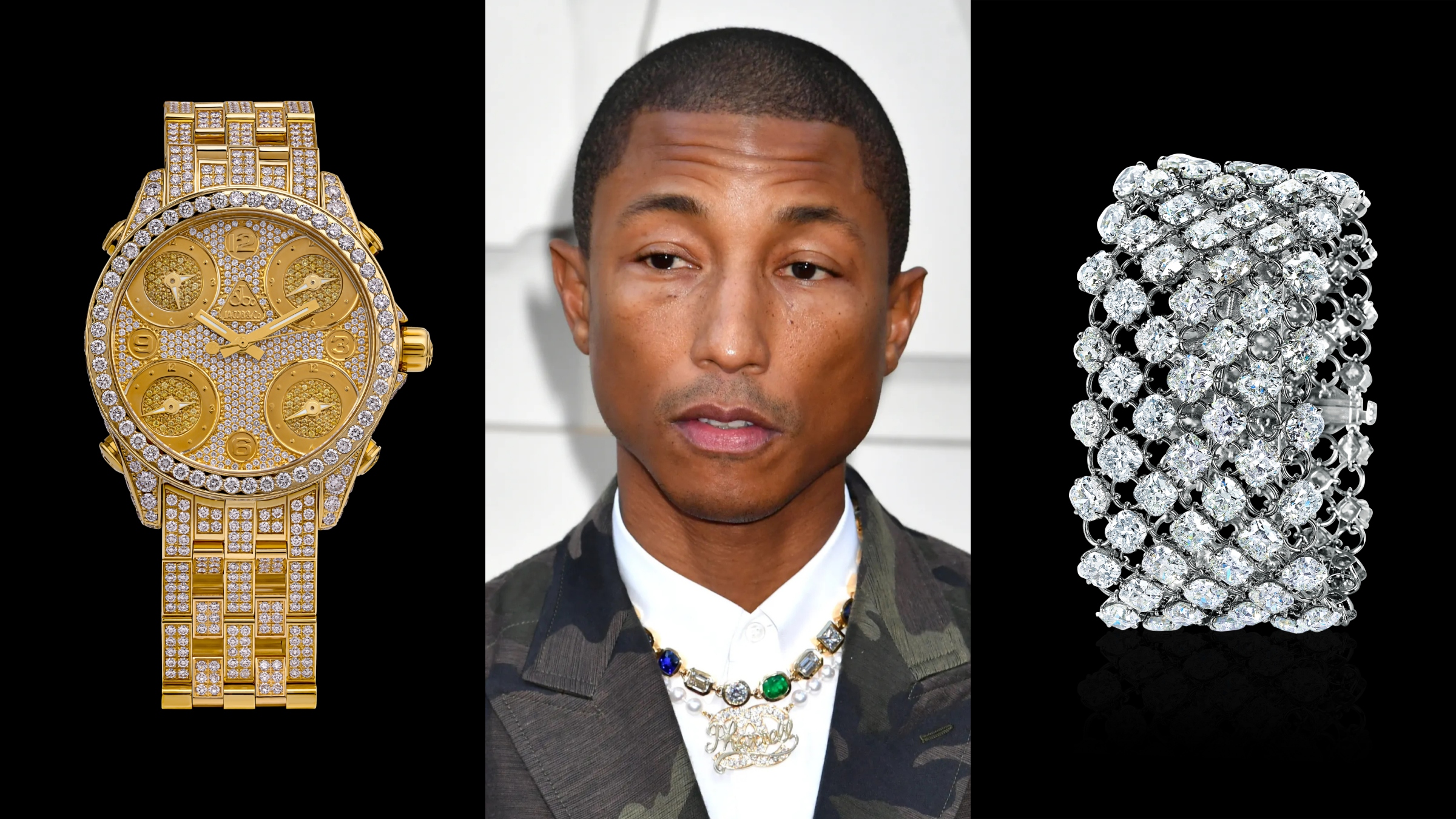 Pharrell Williams’ Multimillion-Dollar Jacob & Co. Jewelry Collection Can Be Yours Pharrell Williams’ Multimillion-Dollar Jacob & Co. Jewelry Collection Can Be Yours