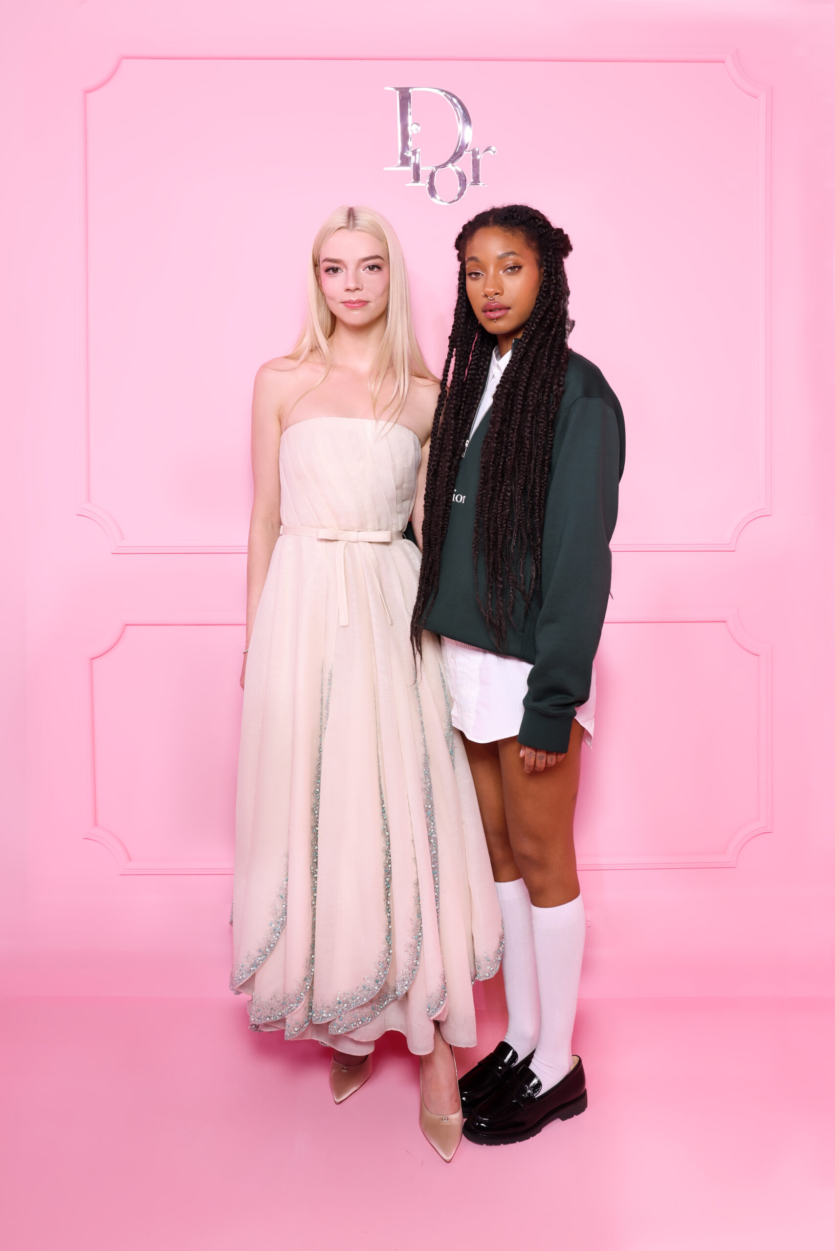 Anya Taylor-Joy and Willow Smith Step Out at Dior Addict Pop-Up in Los Angeles