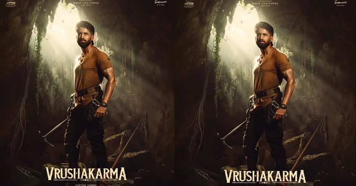 First glimpse of Vrushakarma ready: Naga Chaitanya announces launch date with a poster First glimpse of Vrushakarma ready: Naga Chaitanya announces launch date with a poster