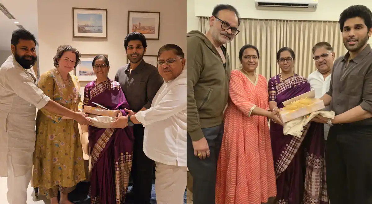 ఫోటో మూమెంట్ : పవన్ కళ్యాణ్, నాగబాబులకు అల్లు వారి ఆహ్వానం.. నెట్టింట ఫోటోలు వైరల్