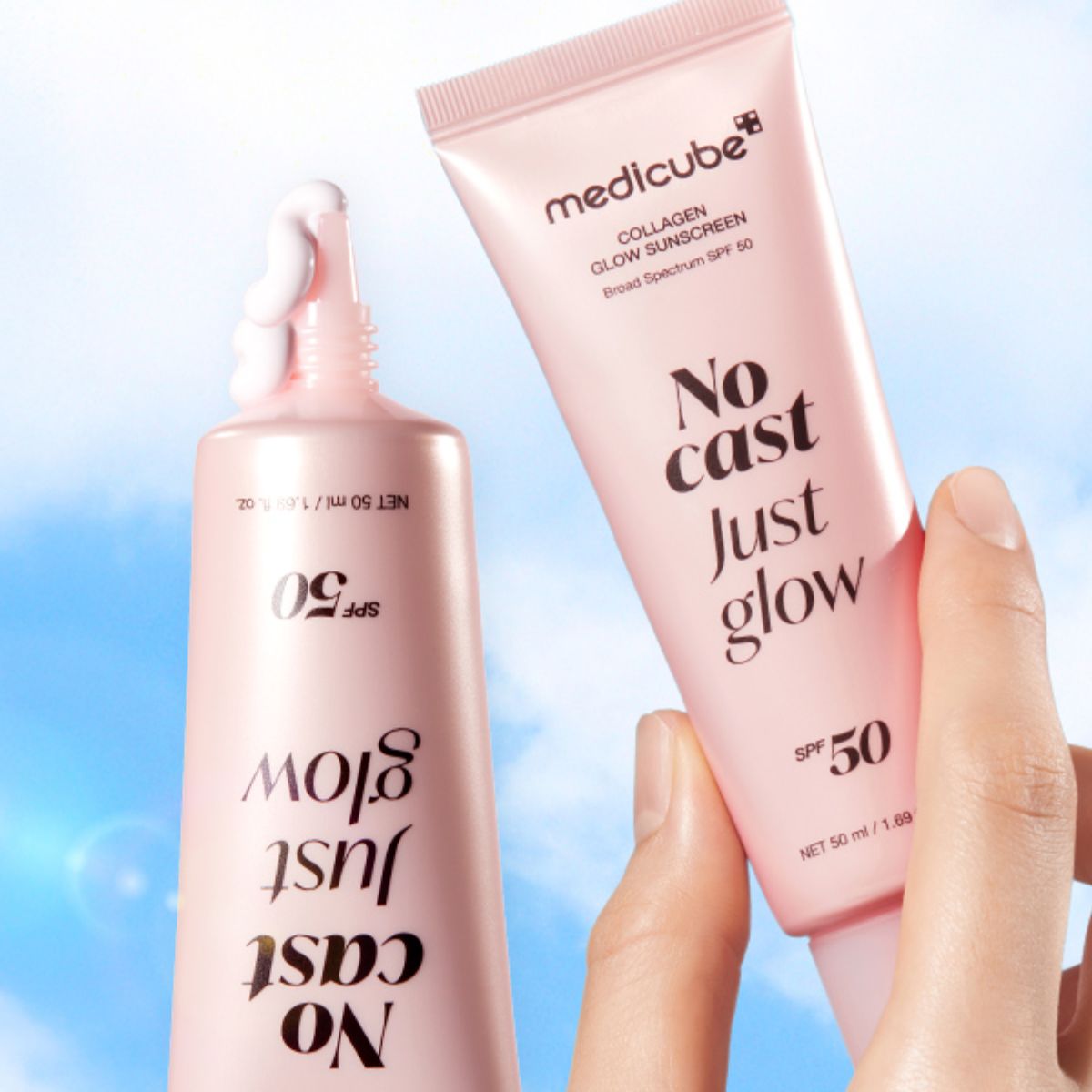OMG, Medicube Dropped a No-Cast Collagen Sunscreen You Need for Vacay