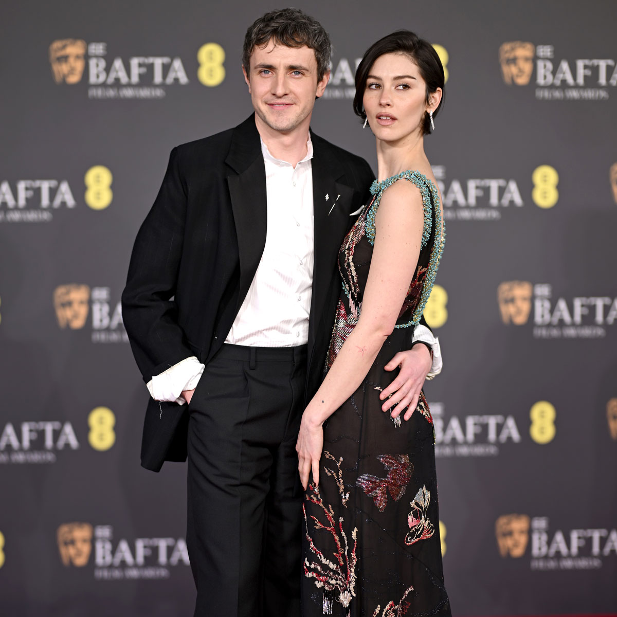 Paul Mescal, Gracie Abrams Pack on PDA During BAFTAs Red Carpet Debut